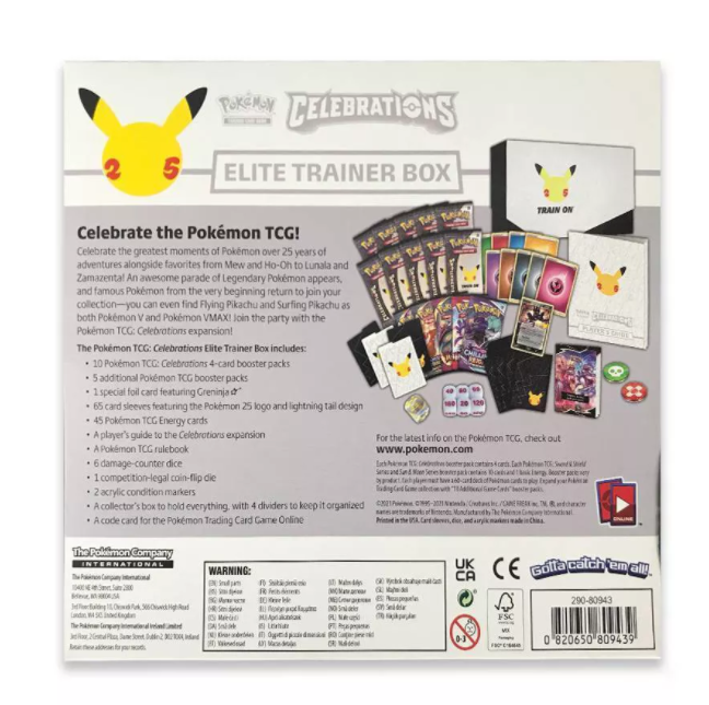 2021 pokemon trading card game celebrations elite trainer box Celebrations: 25th Anniversary